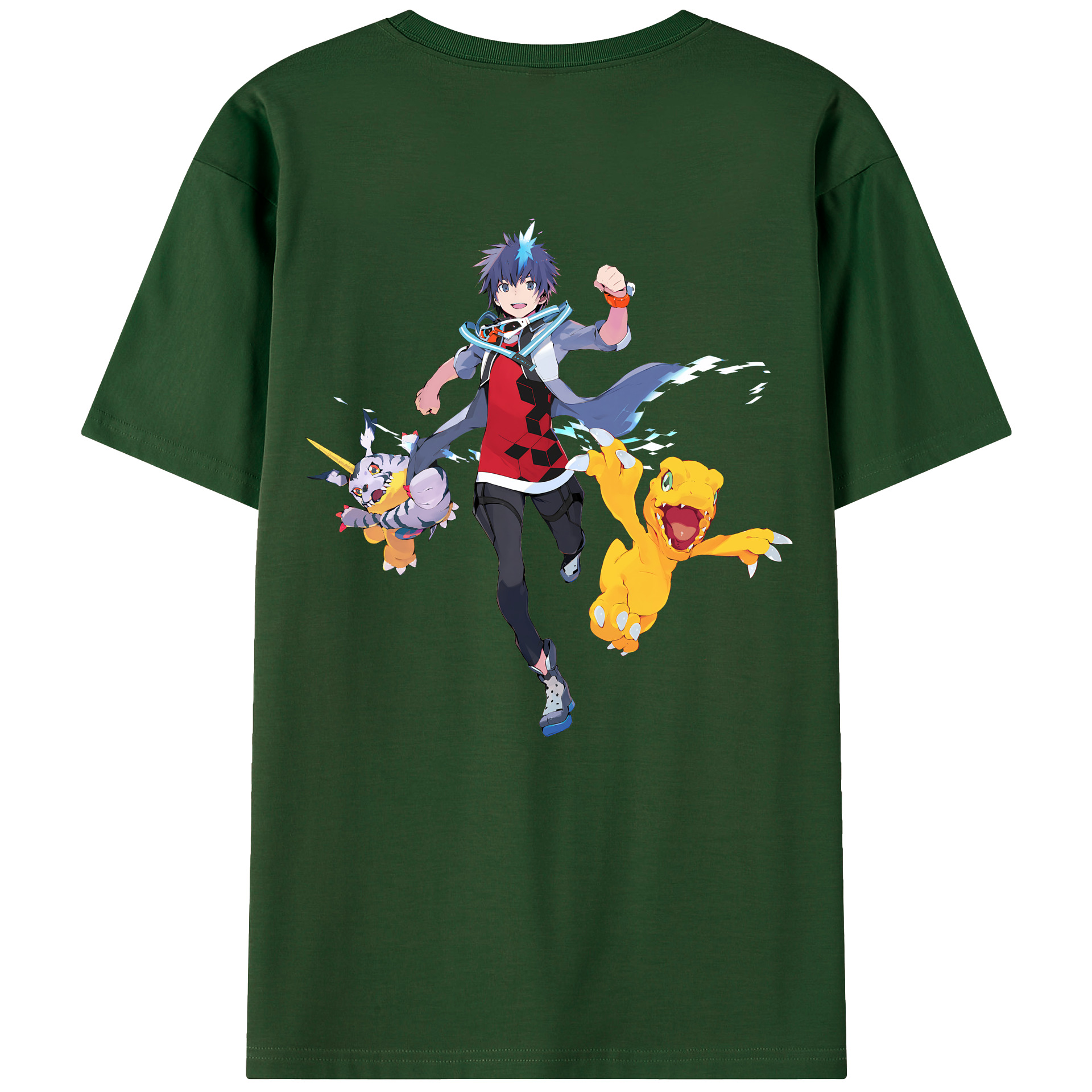 （画像用） Digimon デジタルモンスター/デジモン 綿100％半袖Tシャツ（背面プリント）